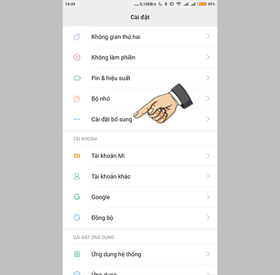 C&agrave;i đặt bổ sung